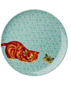 Cat Print Side Plate RICE DK