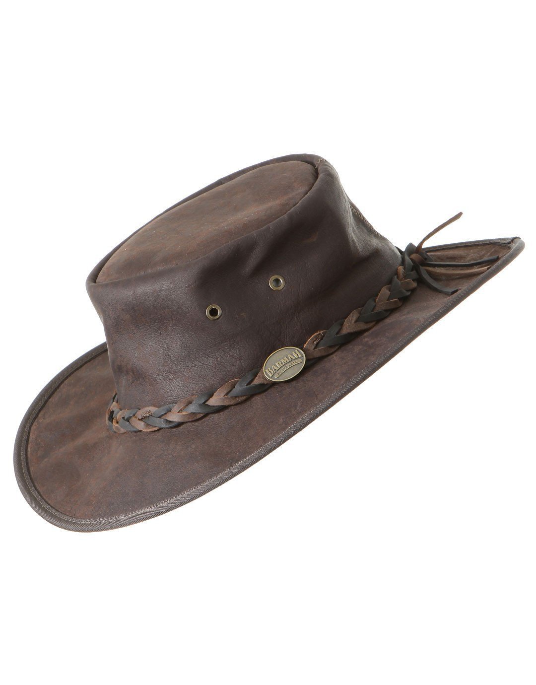 Barmah Hat 1018 Squashy Kangaroo Crackle Brown - Barmah Hats