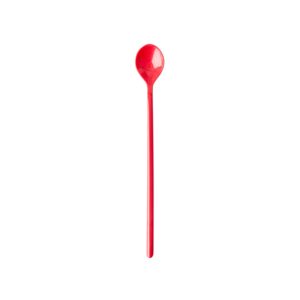 Believe in Red Lipstick Latte Long Spoon coral by Rice