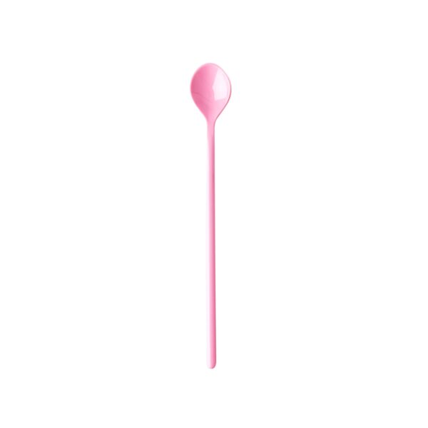 Believe in Red Lipstick Latte Long Spoon pink by Rice