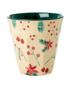 RICE Medium Melamine Cup 2020 Xmas Print