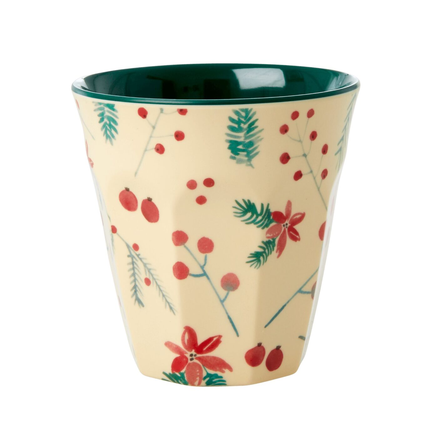 RICE Medium Melamine Cup 2020 Xmas Print