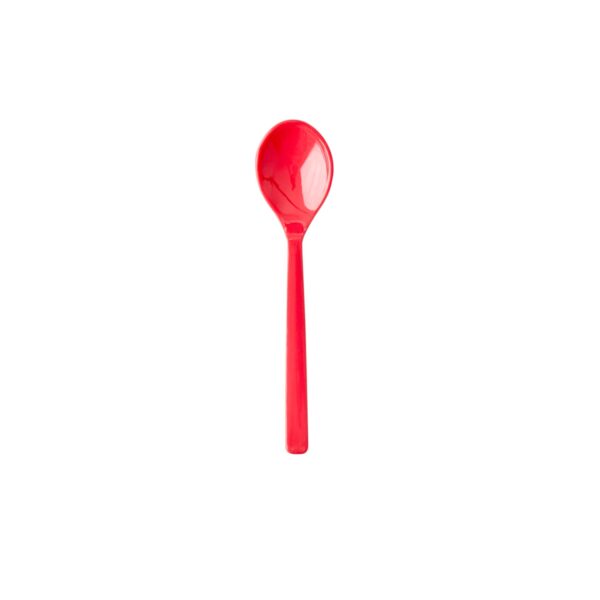 RICE Melamine Tea Spoons Set of 6 Believe in Red Lipstick Coral