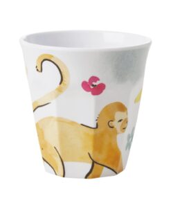 Medium Melamine Cup Monkey Print by RICE