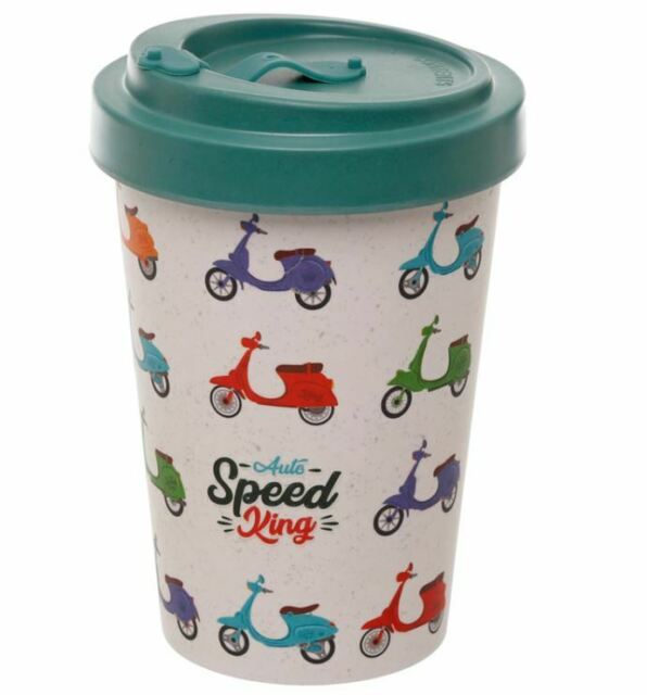 Speed King Scooter Reuseable Screw Top Travel Mug 2 - Bamboo