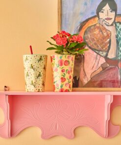 Apricot-Peach and Budgie Latte Cups lifestyle