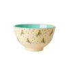 Budgie Print Rice Bowl