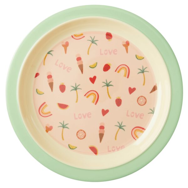 You go girl print kids plate