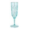 Acrylic champagne flute mint colour