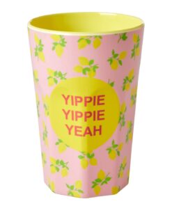 Lemon Print Tall Cup