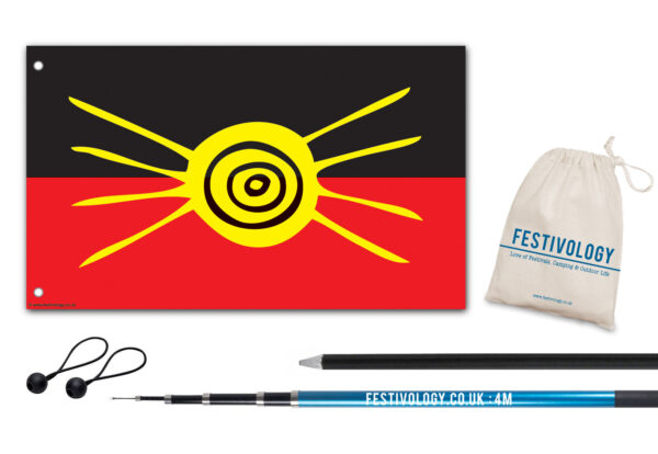 Aboriginal Style Festivology Flag Pole Kit