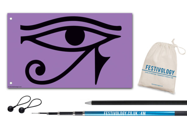 Eye of Horus Festivology Flag Pole Kit