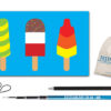 Ice Lollies Festivology Flag Pole Kit