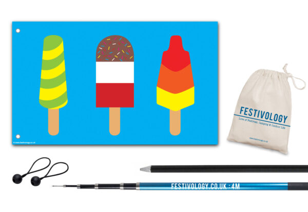 Ice Lollies Festivology Flag Pole Kit