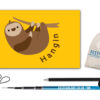 Hangin Sloth_5M Flag Kit