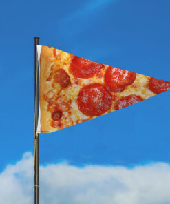 Pizza Slice Flag by Festivology
