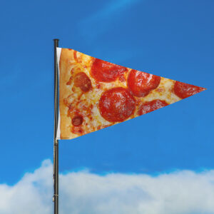 Pizza Slice Flag by Festivology