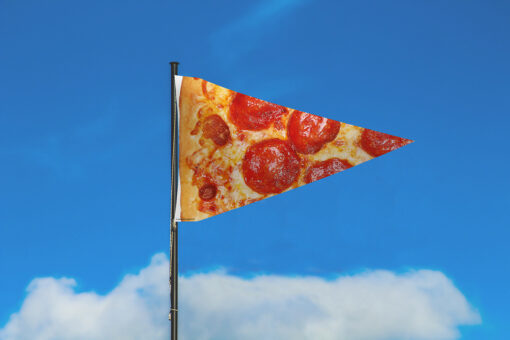 Pizza Slice Flag by Festivology