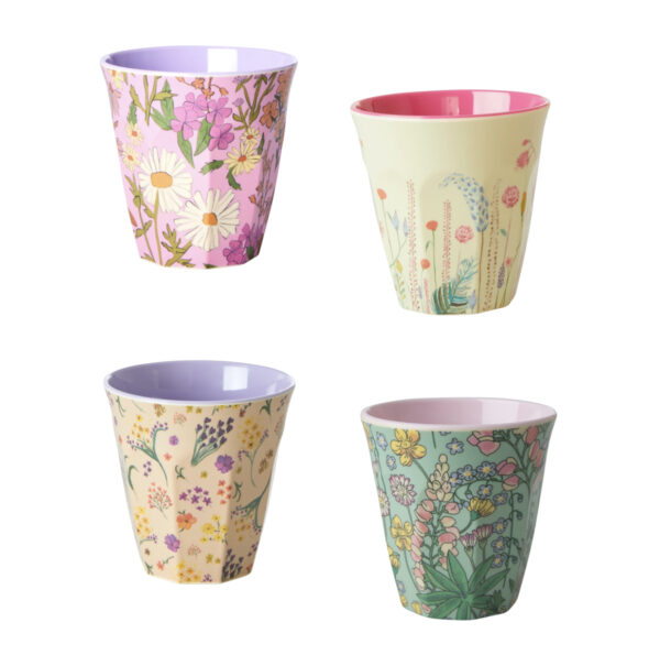 ‎Wild flower set of 4 Cups.‎1