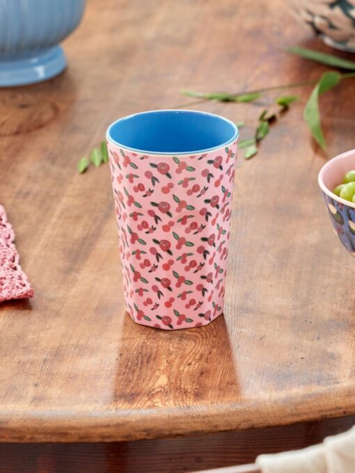 Melamine Tall Cup A Rose is a Rose Print by Rice DK - Image 2