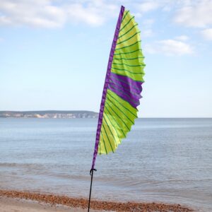 Half Moon Festival Flag Crazy Lime