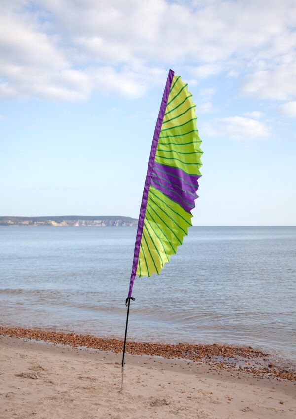 Half Moon Festival Flag Crazy Lime