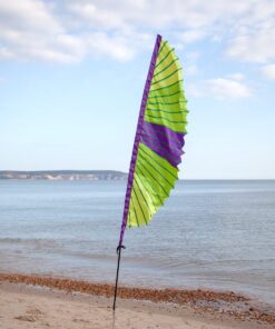 Half Moon Festival Flag Crazy Lime