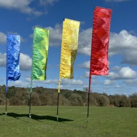 Square Top Festival Flag Shades of