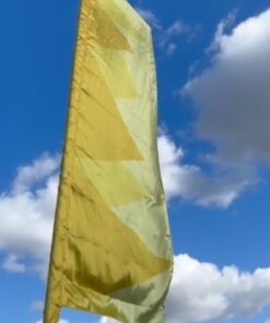 Square Top Festival Flag Shades of Yellow