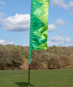 Alternative view of Festivology Set of 4 Square Top Festival Flags - Shades of...
