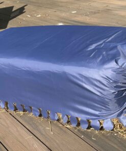 Blue Hay Bale Cover