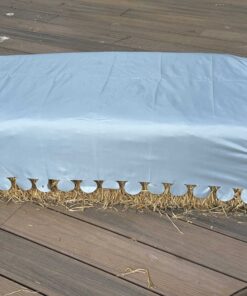 Pale Blue Hay Bale Cover