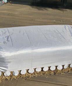 Silver White Hay Bale Cover