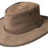 Barmah-Mens-Ladies-Original-Australian-Bronco-Crushable-Foldaway-Leather-Hat-FREE-Reuseable-Bag-B06WPBSH32