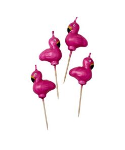 Cake Candles Pink Flamingo Shaped by Rice DK