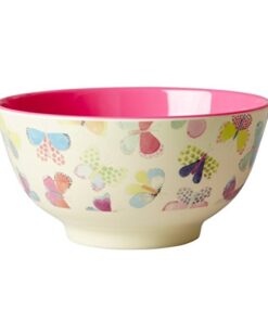 Melamine-Bowl-Two-Tone-with-Butterfly-Print-by-Rice-DK-B01AIK695