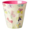 Melamine-Medium-Cup-Two-Tone-with-Butterfly-Print-by-Rice-DK