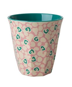 Melamine Medium Cup Two Tone with Liquid Spots Print by Rice DK