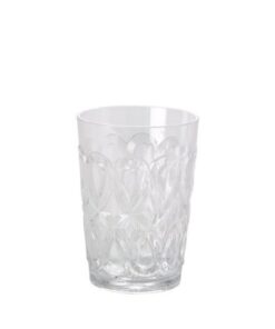 Swirly Embossed Tumbler in Clear Acrylic by Rice