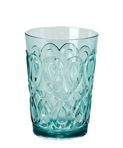 Swirly Embossed Tumbler in Mint Acrylic by Rice